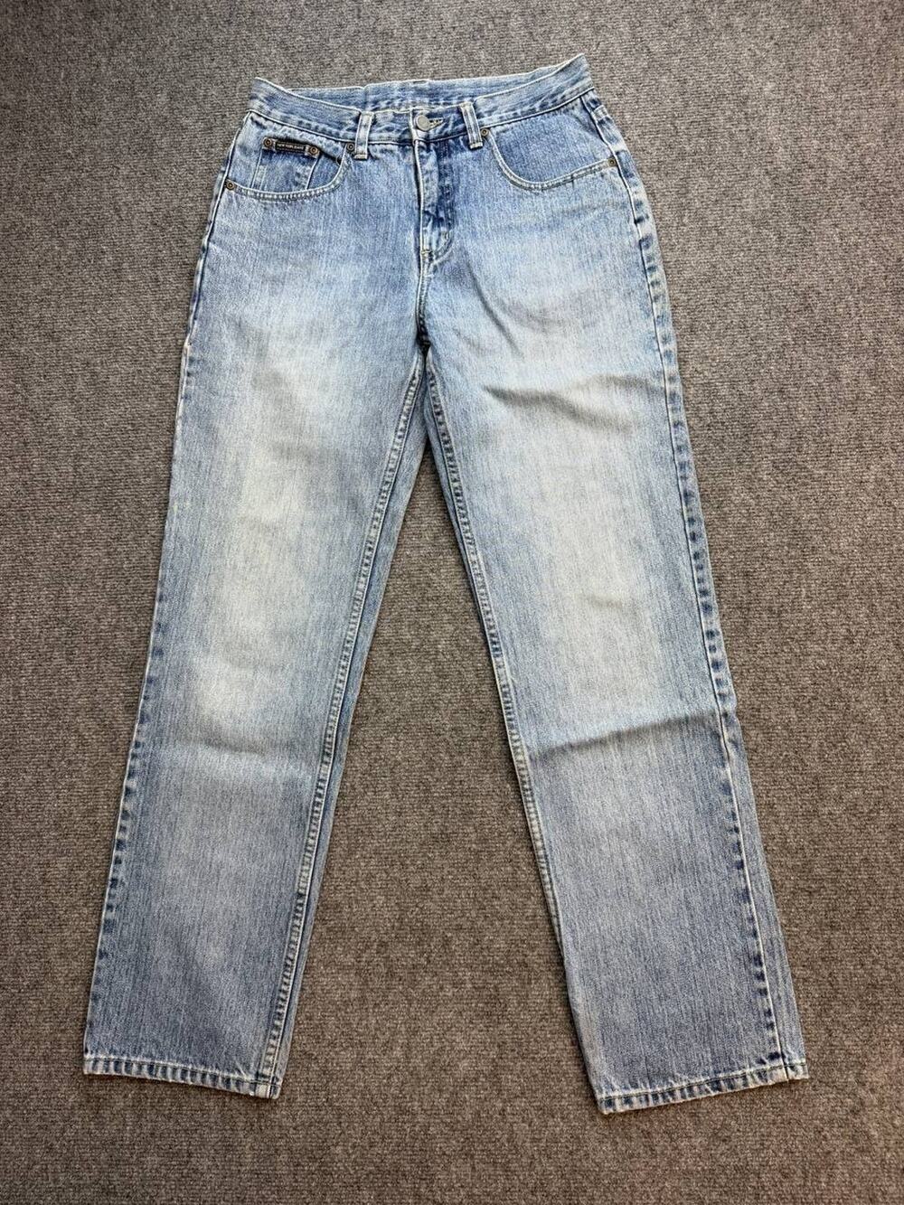 Vintage Y2K New York & Company Womens Size 4 Low Rise Straight Jeans Light Wash